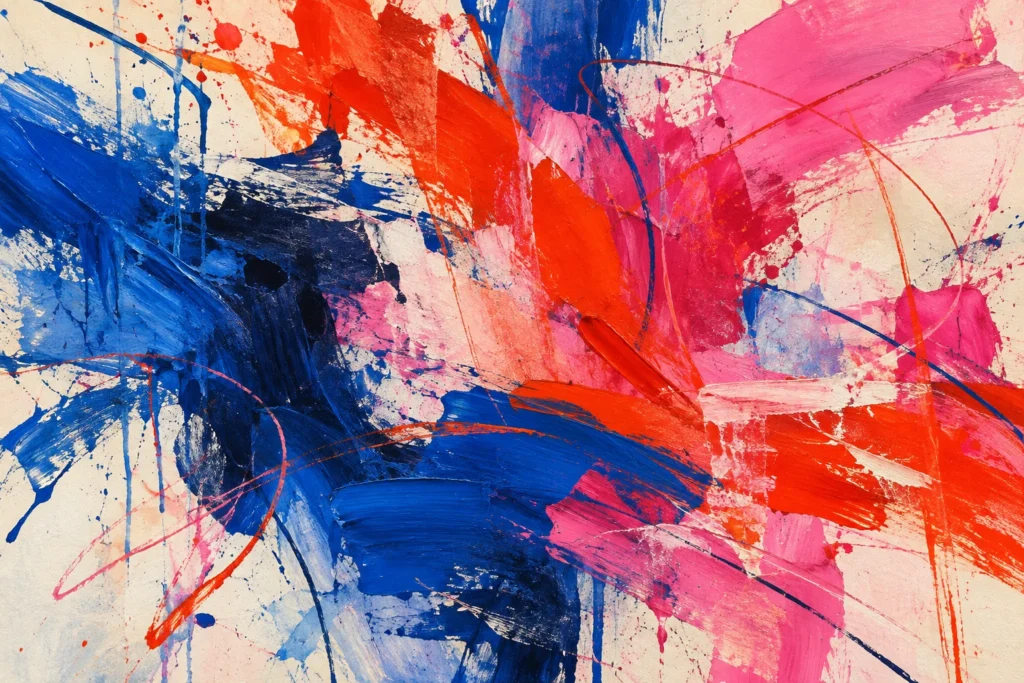 Before a painting has a name.
